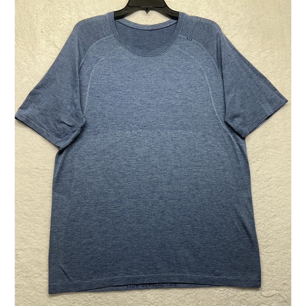 Lululemon Mens Size XL Blue Short Sleeve Metal Vent T-Shirt (T5)